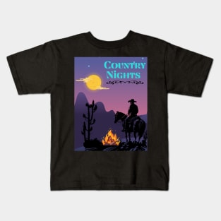 Country nights Kids T-Shirt